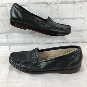 SAS Womens 8 S Blue Slip-on Penny Loafers